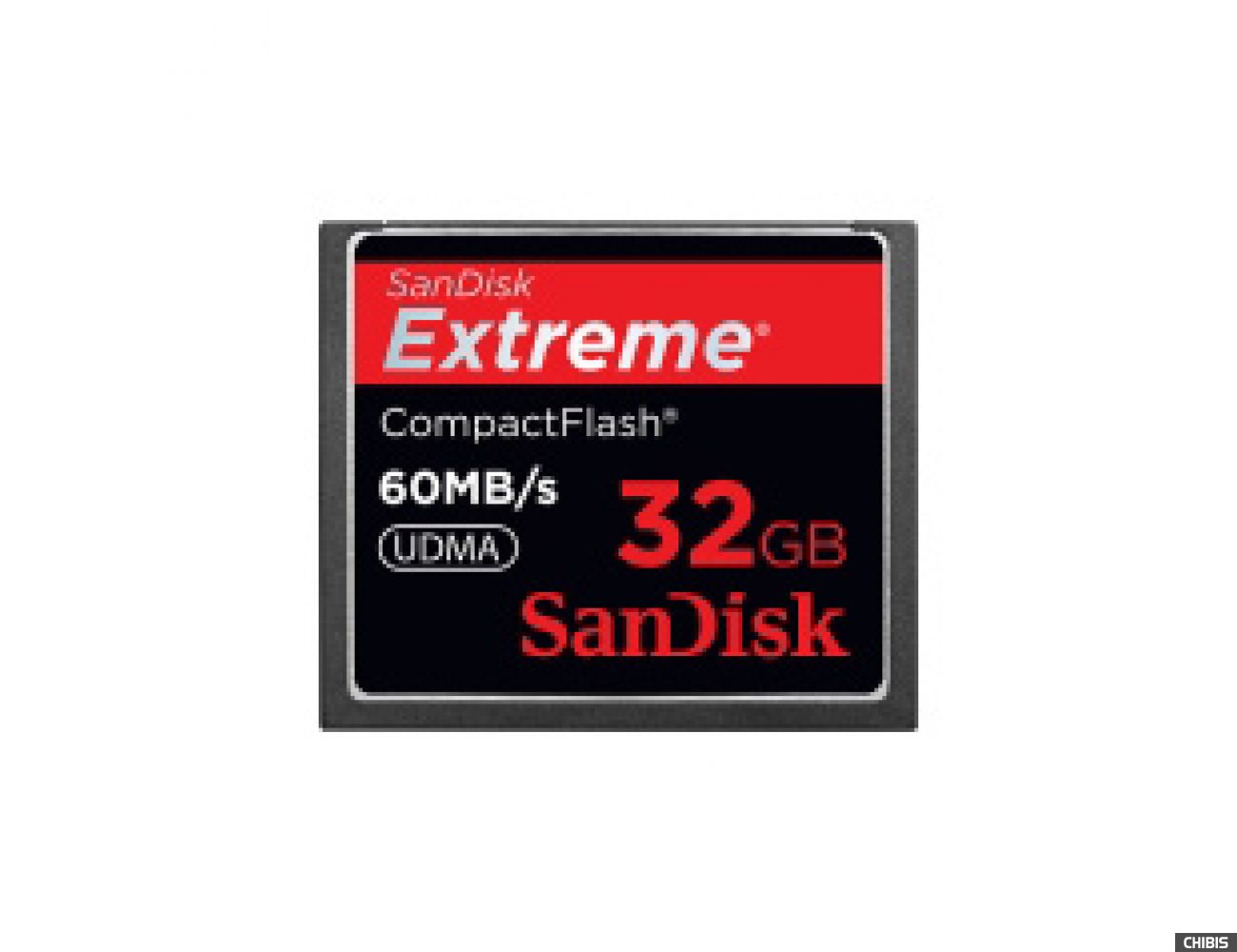 Карта памяти SanDisk Compact Flash 32Gb Extreme (60MB/s)