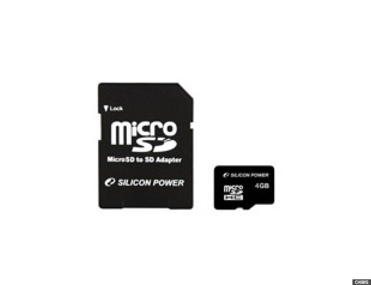 Карта памяти SILICON POWER MicroSDHC 4 GB card Class 4 + adapter