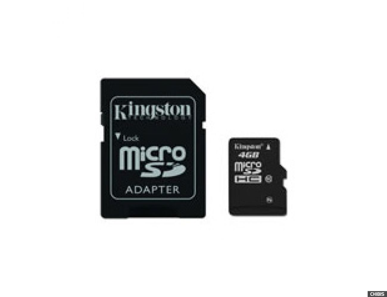 Карта памяти Kingston MicroSDHC 4 GB Class 10 + SD adapter
