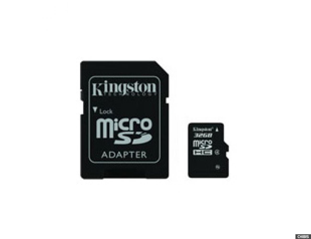 Карта памяти Kingston MicroSDHC 32Gb Class 4 + SD adapter