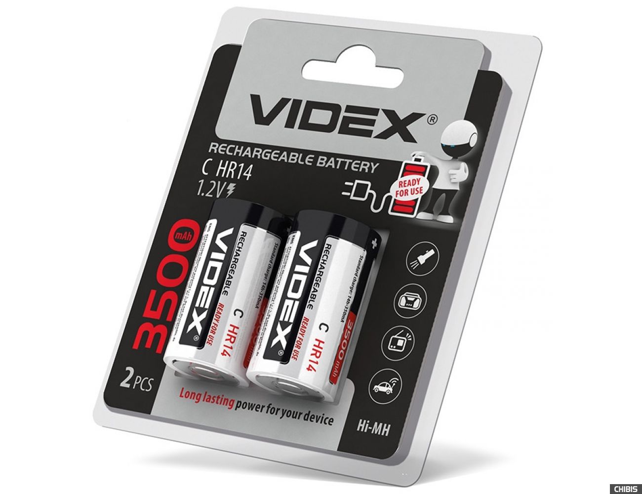 Аккумулятор Videx C 3500mAh HR14 1.2V 2 шт