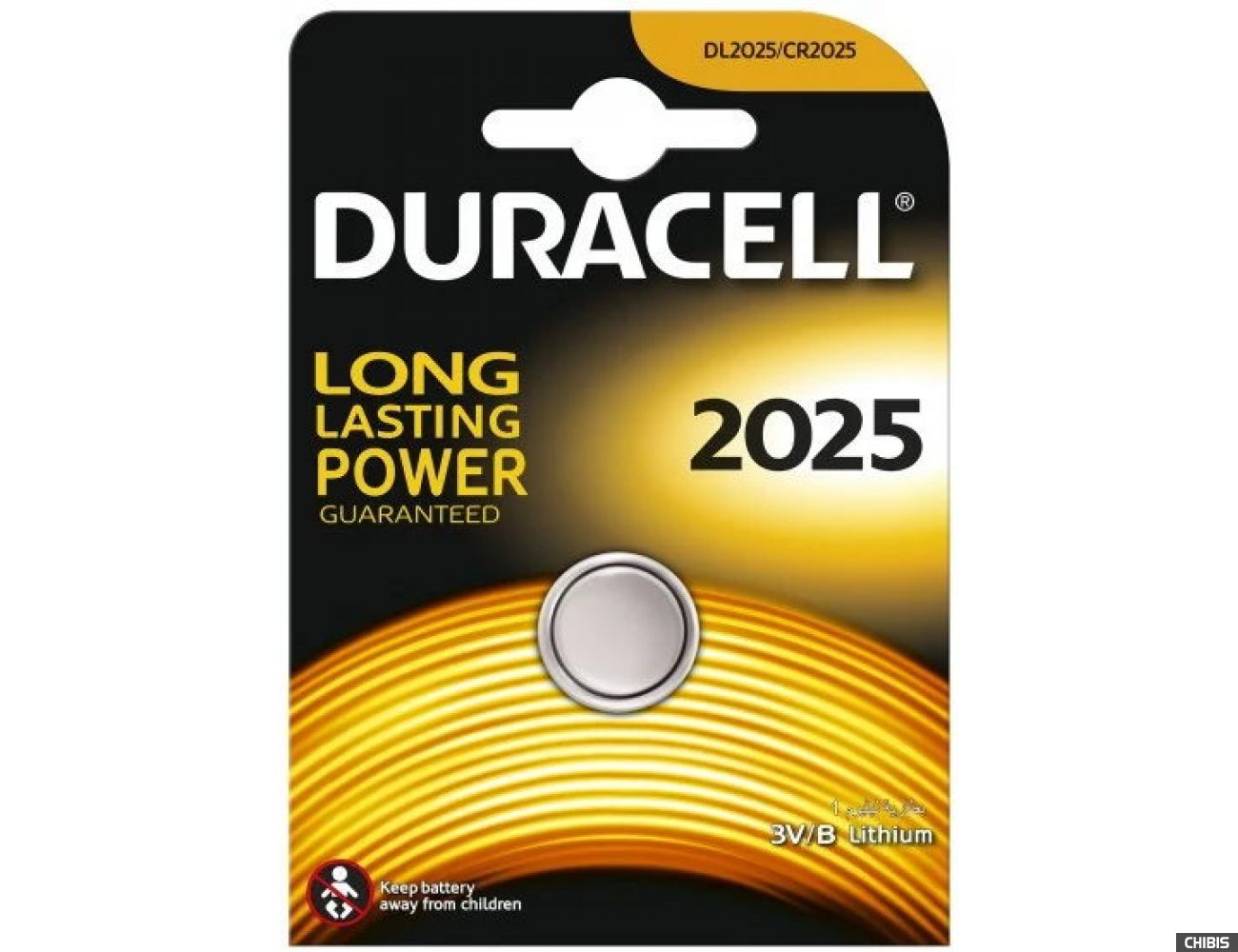 Батарейка Duracell 2025 3V Литиевая 1 шт.