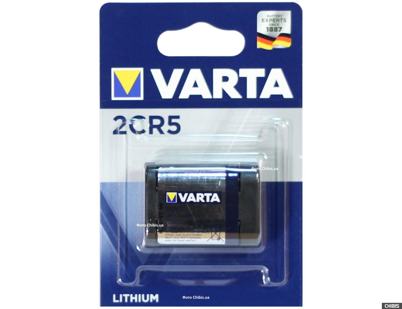 Батарейка 2CR5 Varta 6V Литиевая 1 шт. (c 2018 года)