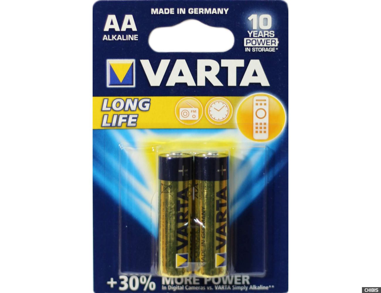 Батарейка АА Varta Longlife LR06 / 1.5V / Alkaline Щелочная упаковка 2 шт