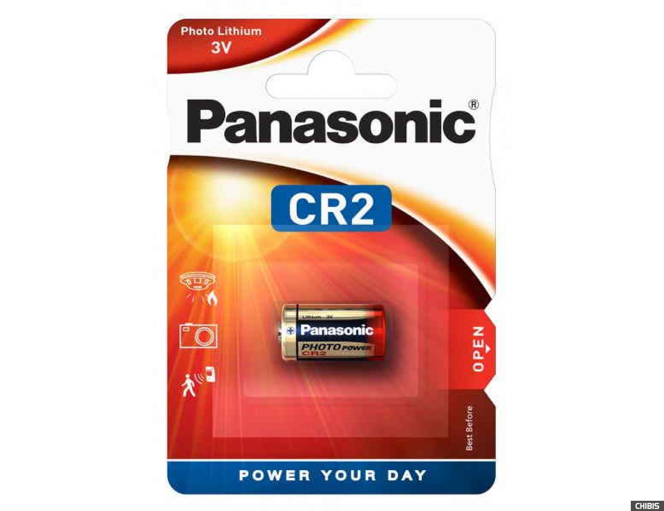 Батарейка Panasonic CR-2L Lithium 3V блистер 1 шт