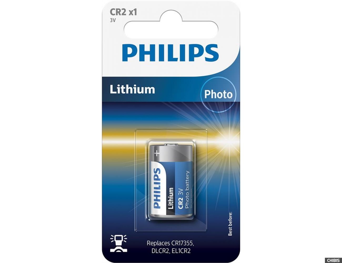 Батарейка CR2 3V Philips lithium 1 шт. 