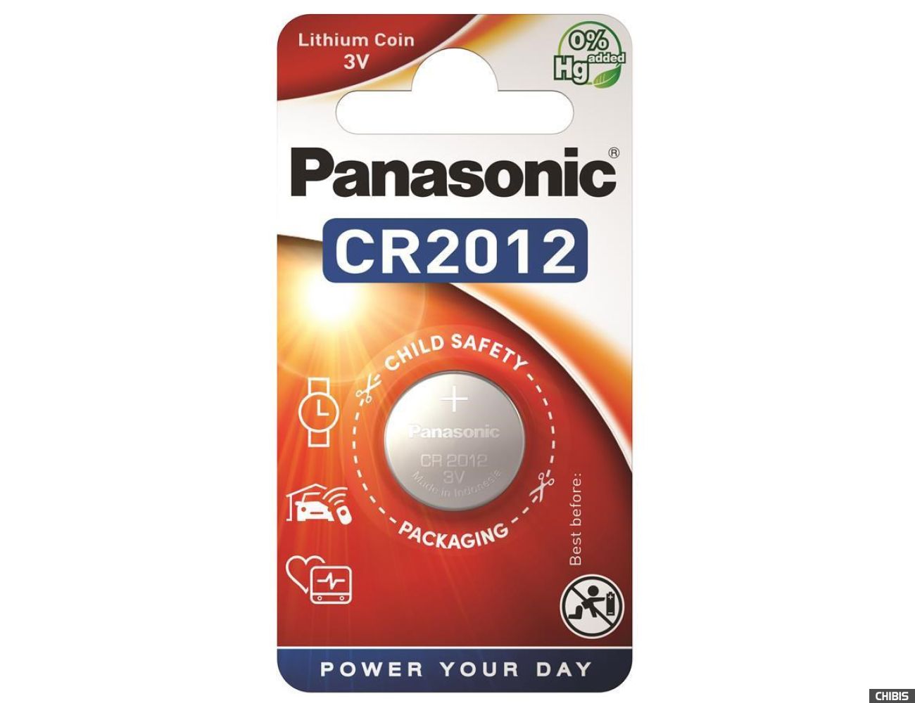 Батарейка Panasonic CR2012 3V lithium 1 шт.