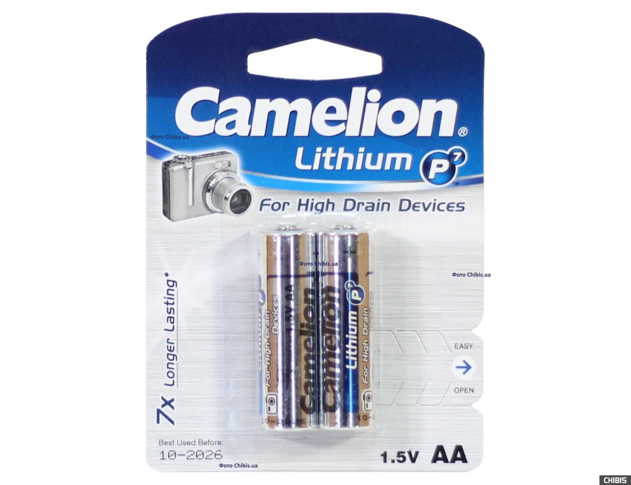 Литиевые батарейки AA Camelion FR6 1.5V 1/2 шт. 