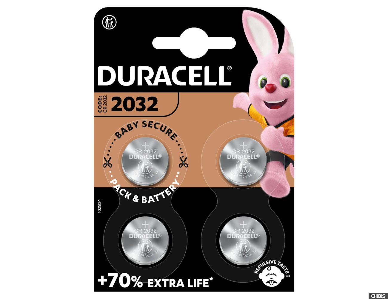 Батарейка CR-2032 Duracell 3V Lithium 4 шт.