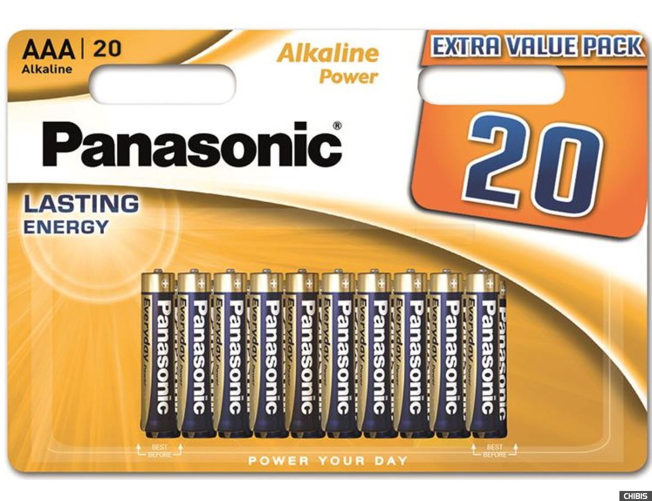 Батарейка ААА Panasonic Alkaline Power LR03 1.5V блистер 20 шт.