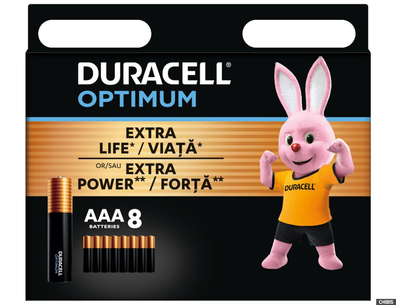 Батарейка LR03 DURACELL Optimum 8 шт.