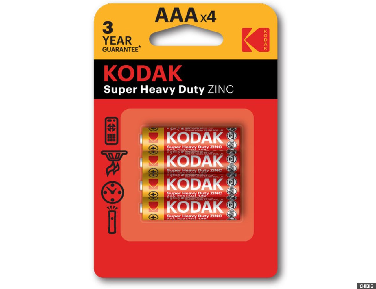 Kodak 1.5V Super Heavy Duty Zinc 4 шт.