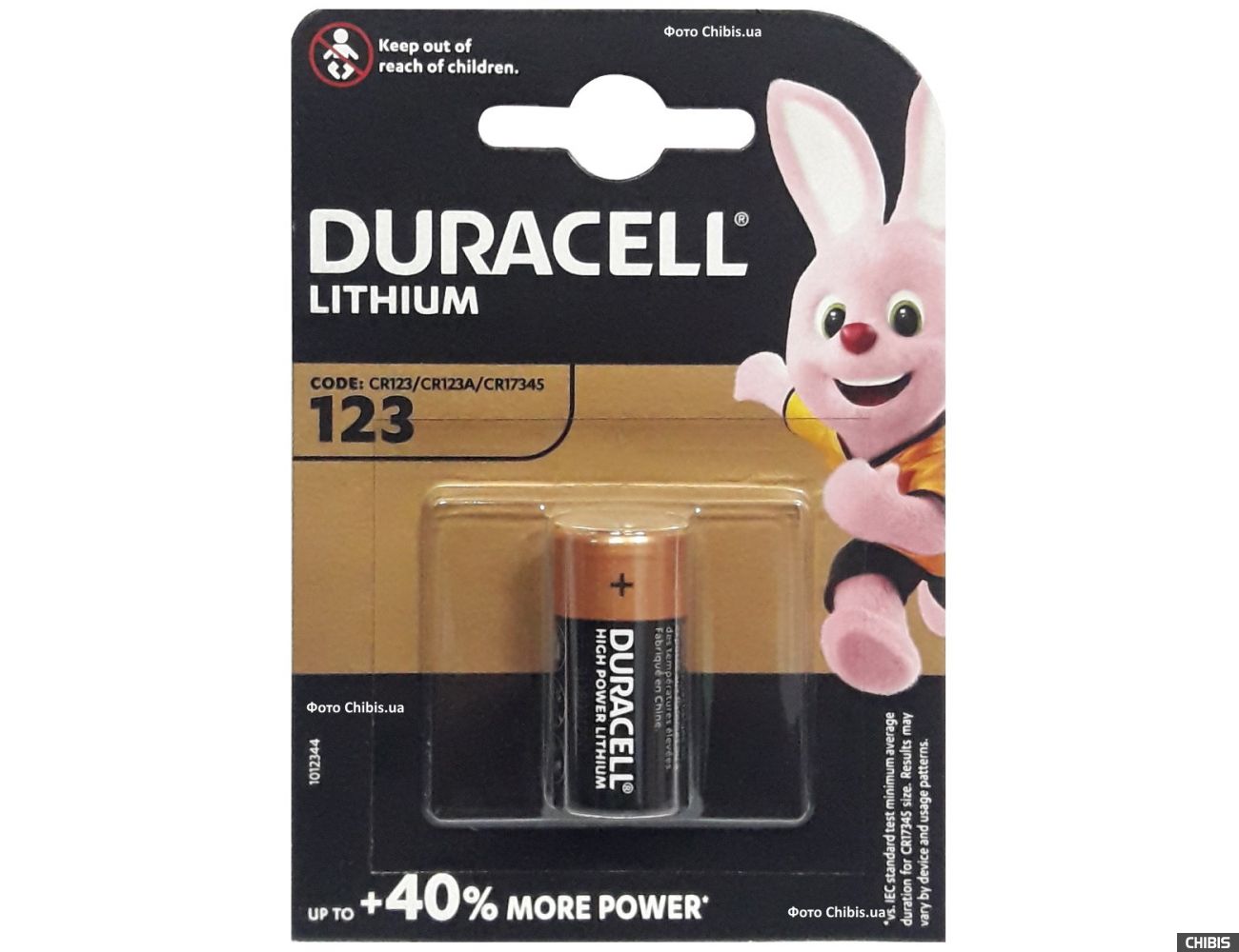 Батарейка 123 Duracell 3V Литиевая