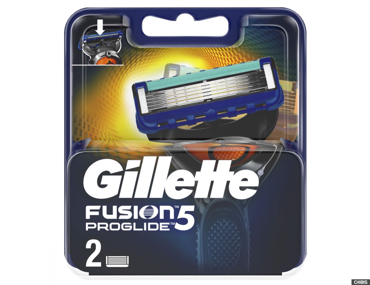 Gillette Fusion ProGlide лезвия для станка 2 шт 7702018085897