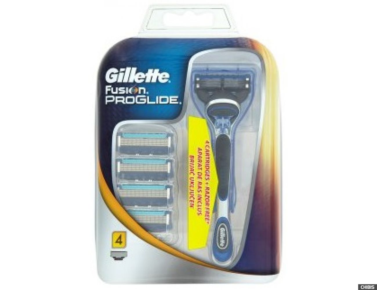 Gillette Fusion ProGlide лезвия для станка 4 шт. + подарок станок ProGlide 7702018325344