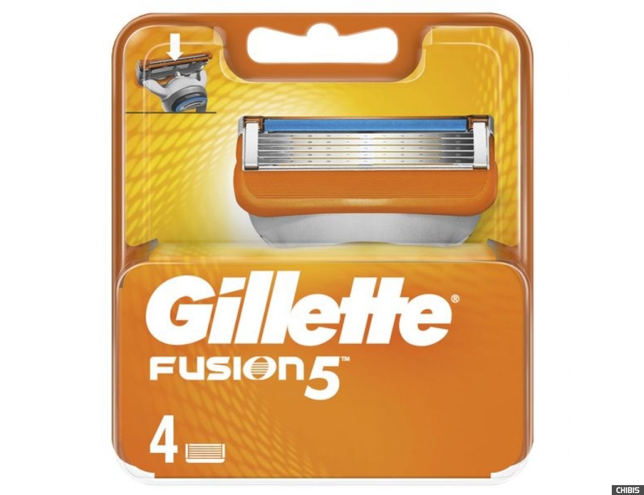 Сменные кассеты Gillette Fusion для станка 4 шт.