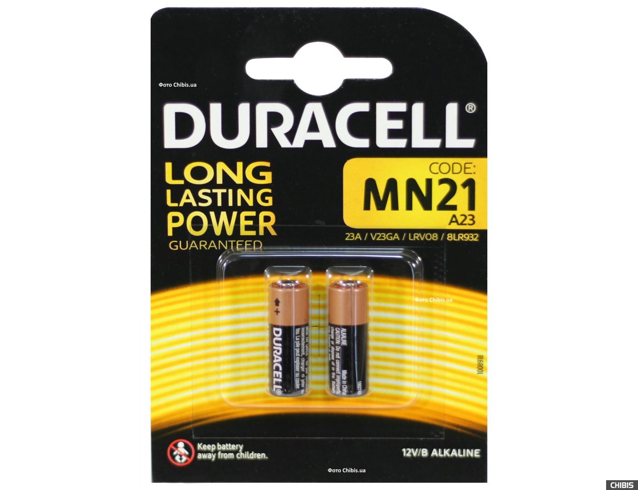 Батарейка MN21 Duracell 12V Alkaline 2 шт.