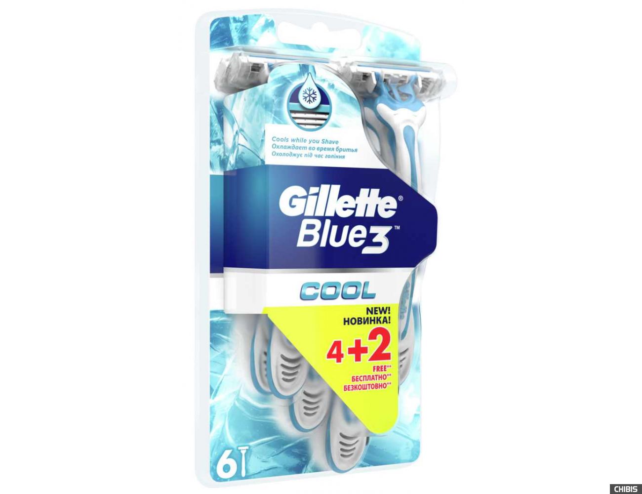 Gillette Blue 3 станок одноразовый 6 шт.