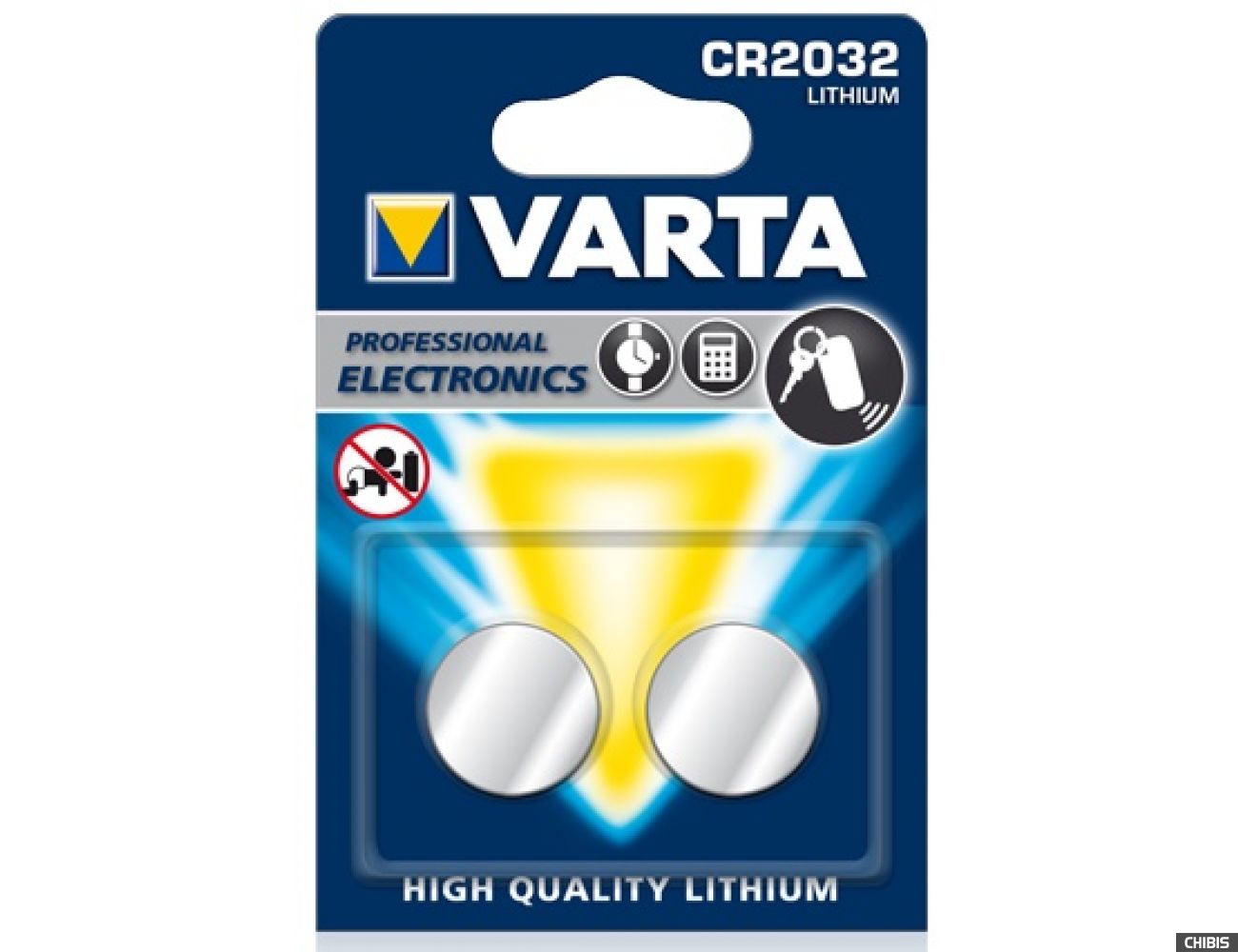 Батарейка Varta CR2032 Professional Electronics 3V Lithium 06032101402 2/2