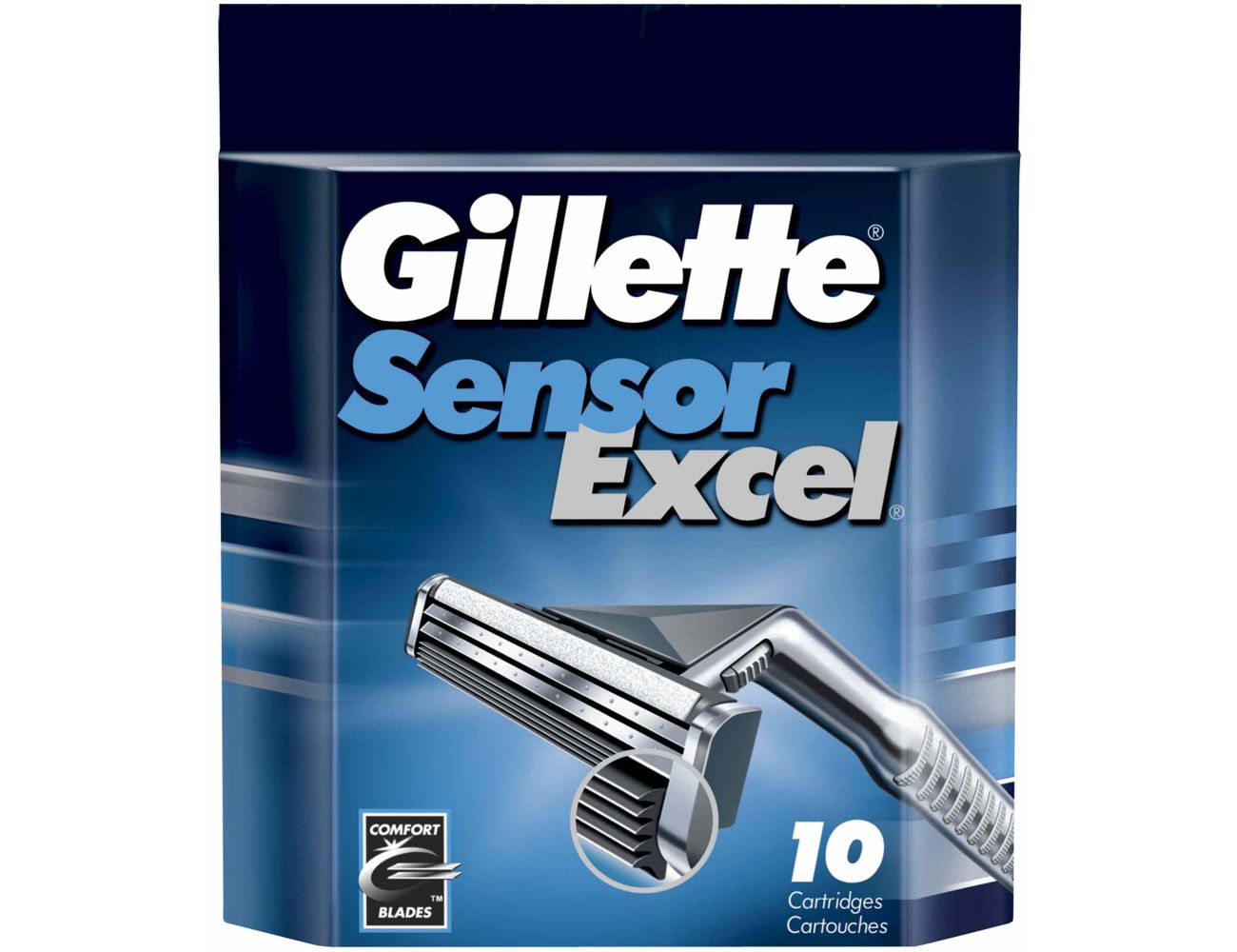 Gillette лезвия Sensor Excel 10 шт 3014260245832