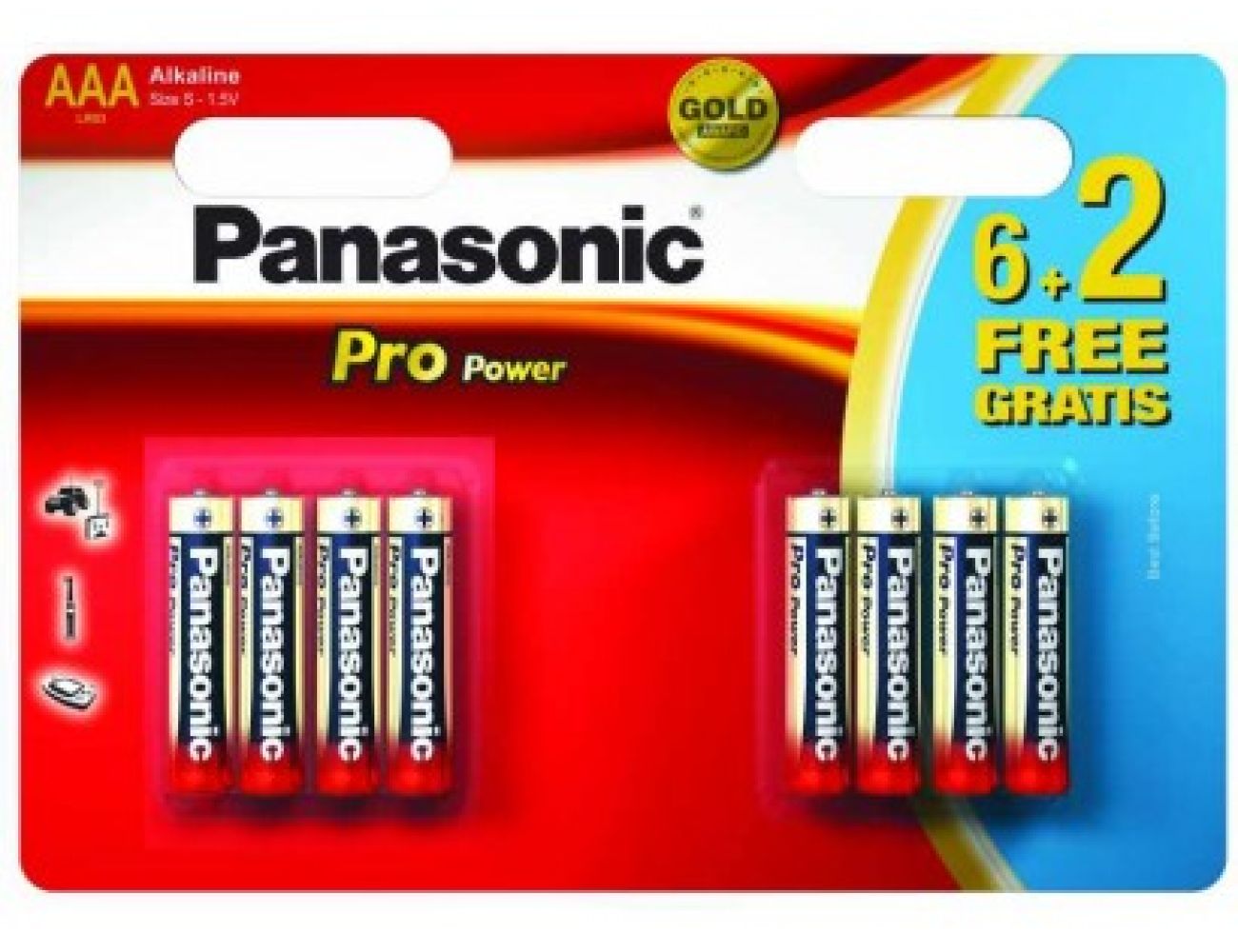 Батарейка АА Panasonic Pro Power Alkaline 1.5V блистер 8/8 шт. 