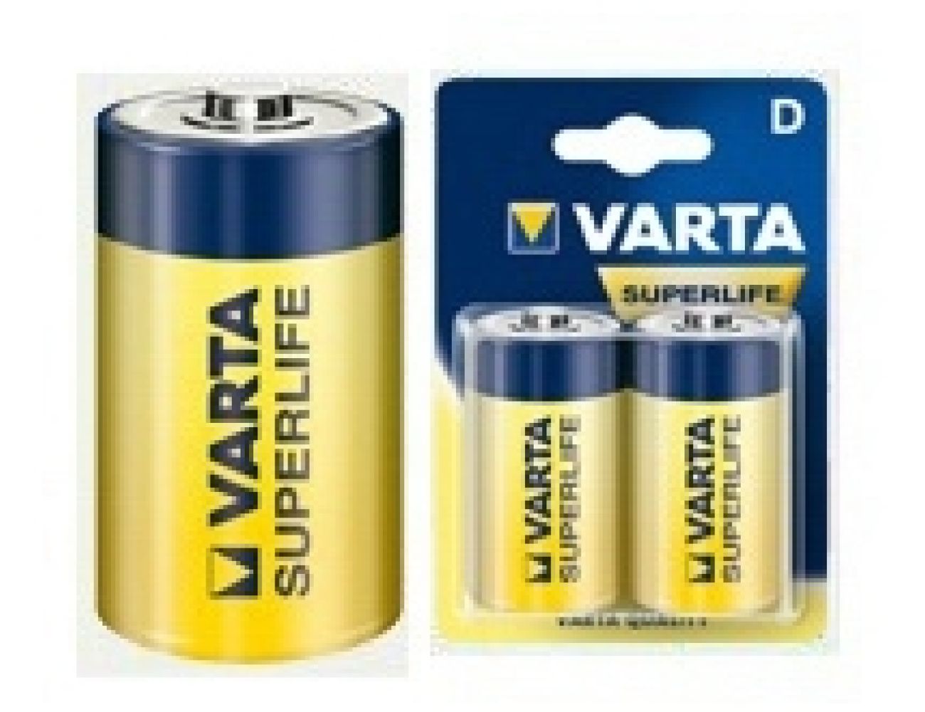 Батарейка Varta D Superlife (LR20, 1.5V, Цинково-угольная) 02020101412