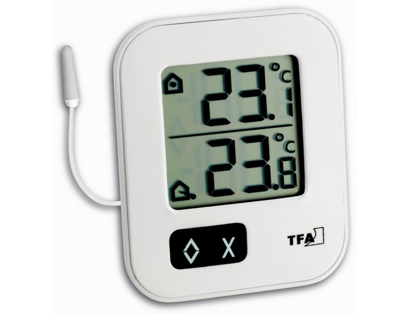Термометр TFA "Moxx" (30104302) белый