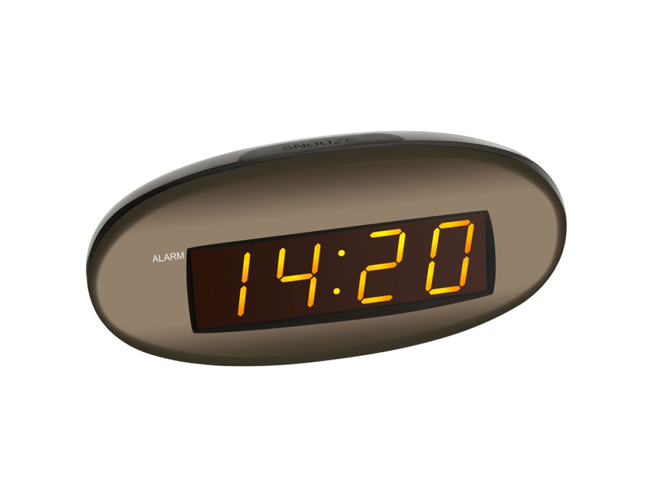 Настольные часы TFA (602005) оранжевая индикация, 70x150x65мм