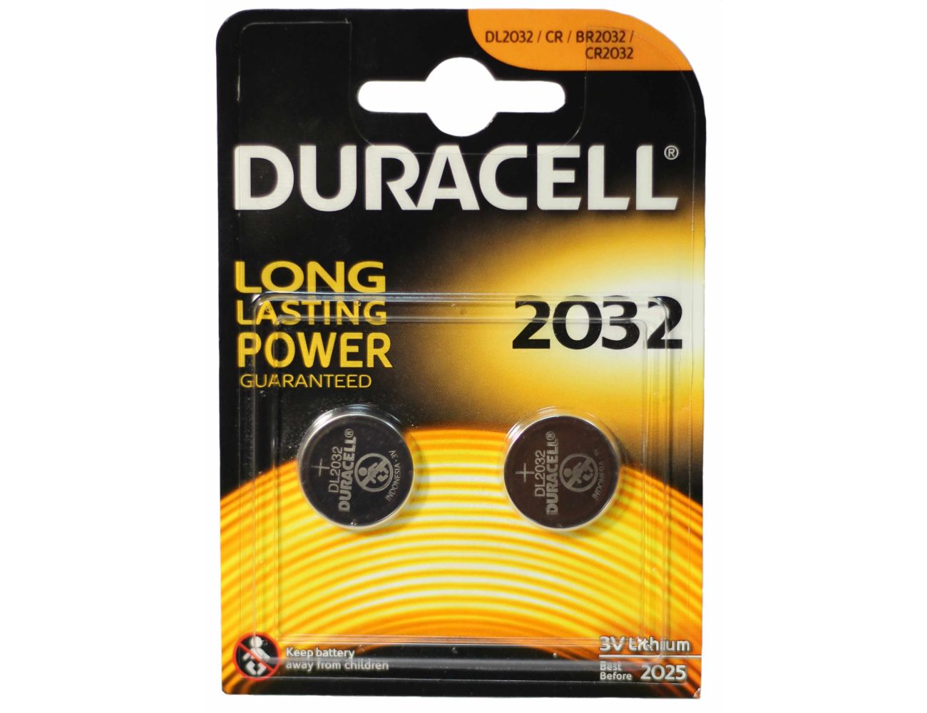 Батарейка 2032 Duracell DL2032 3V Lithium 2 шт