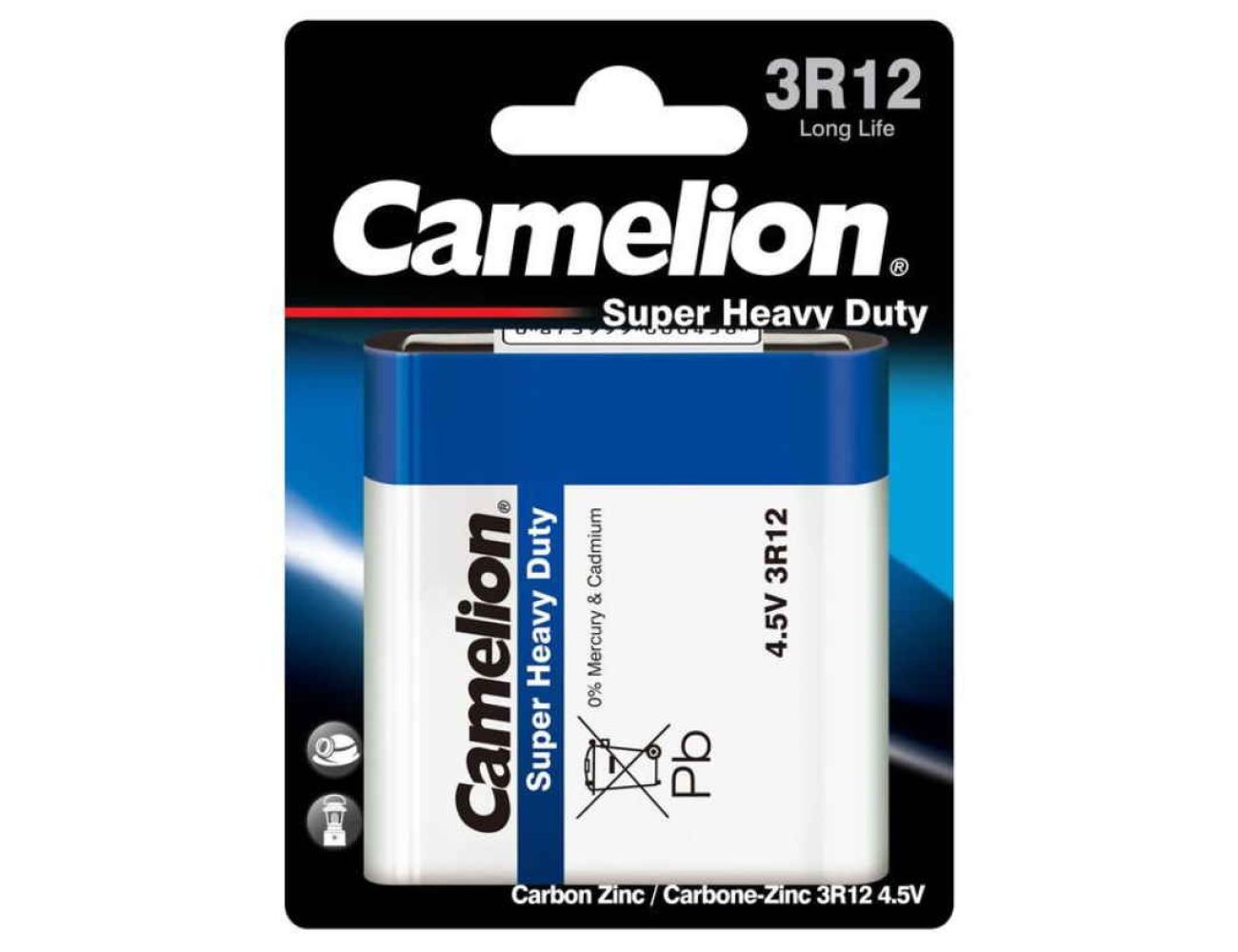 Батарейка Camelion 3R12 марганцево-цинковая 3R12-BP1B Blue 1 шт