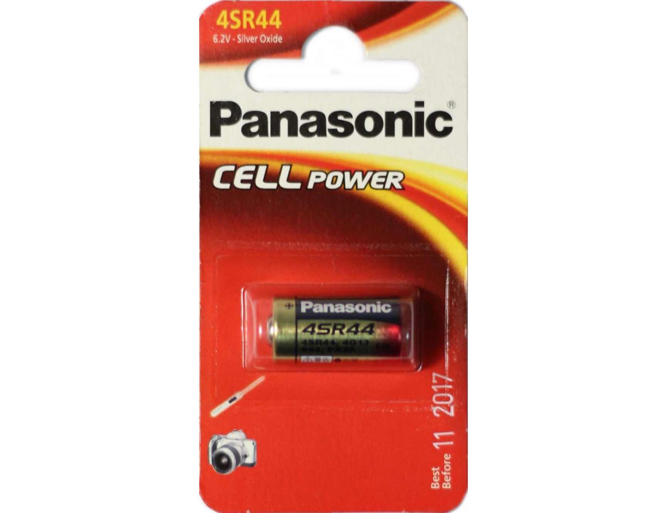 Батарейка Panasonic 4SR 44EL 6.2V блистер 1 шт (4LR44)