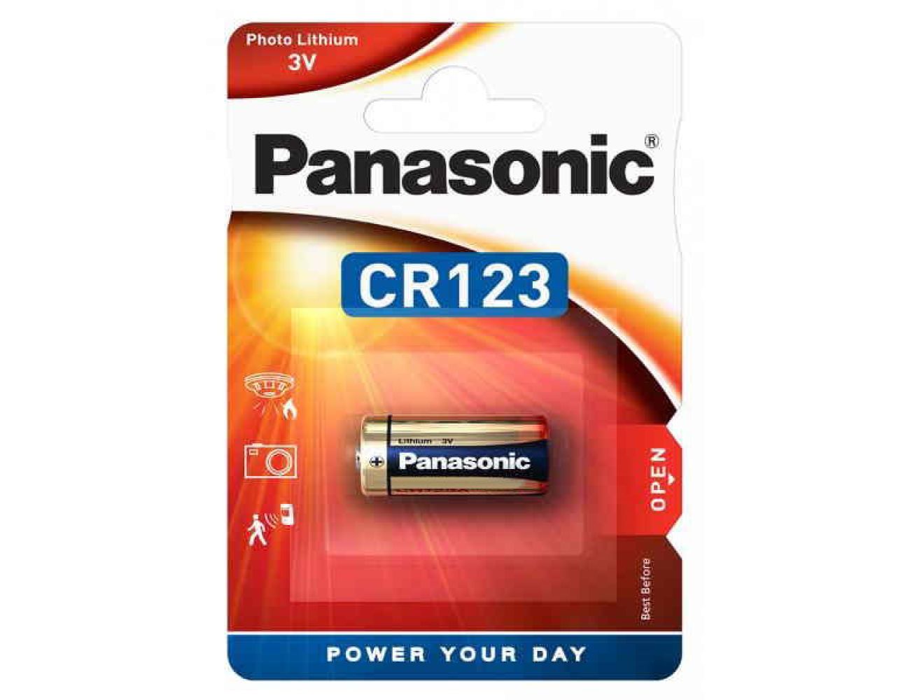 Батарейка CR 123 Panasonic 3V Lithium