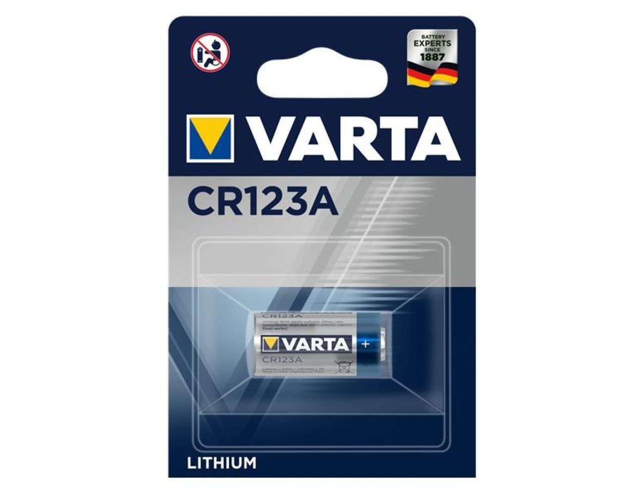 Батарейка CR 123 Varta 3V Lithium 6205