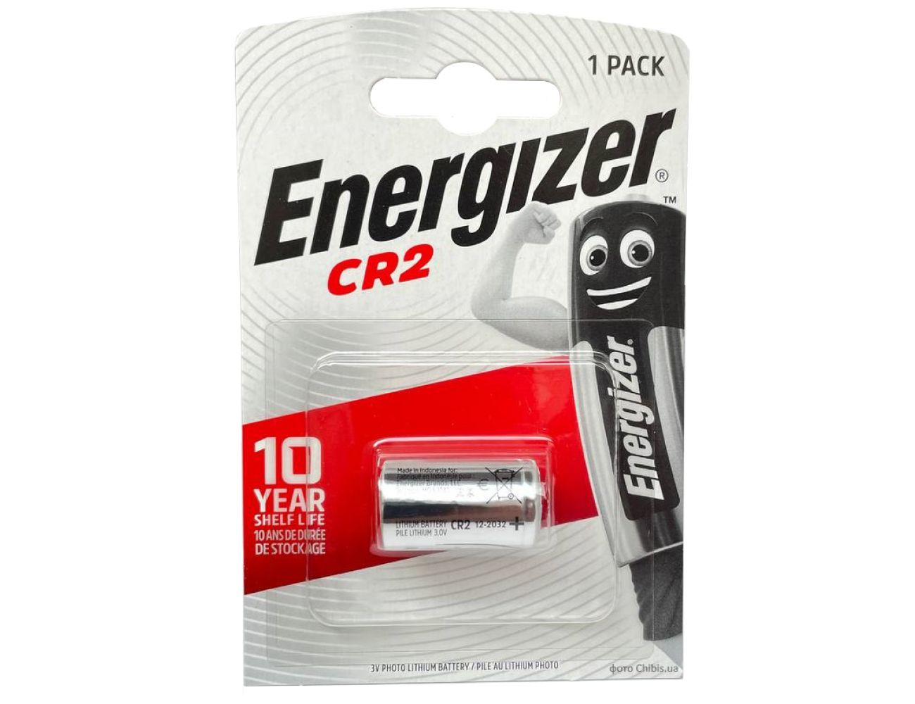 Батарейка CR2 Energizer Lithium Photo 3V 1шт.  (фото 07-2023)