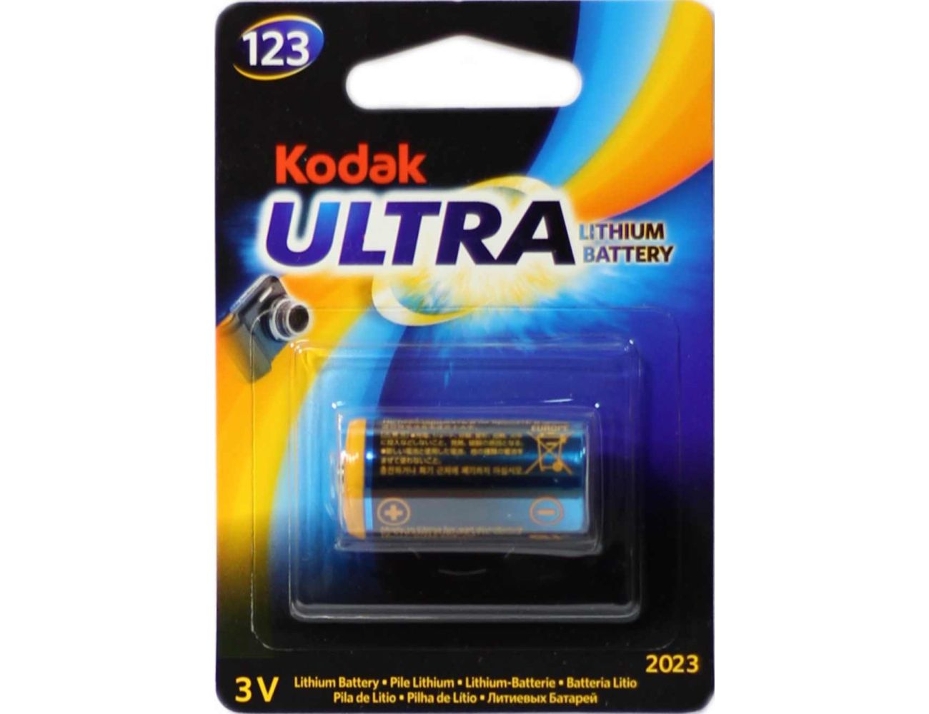 Батарейка CR123 Kodak Ultra Lithium K123 3V