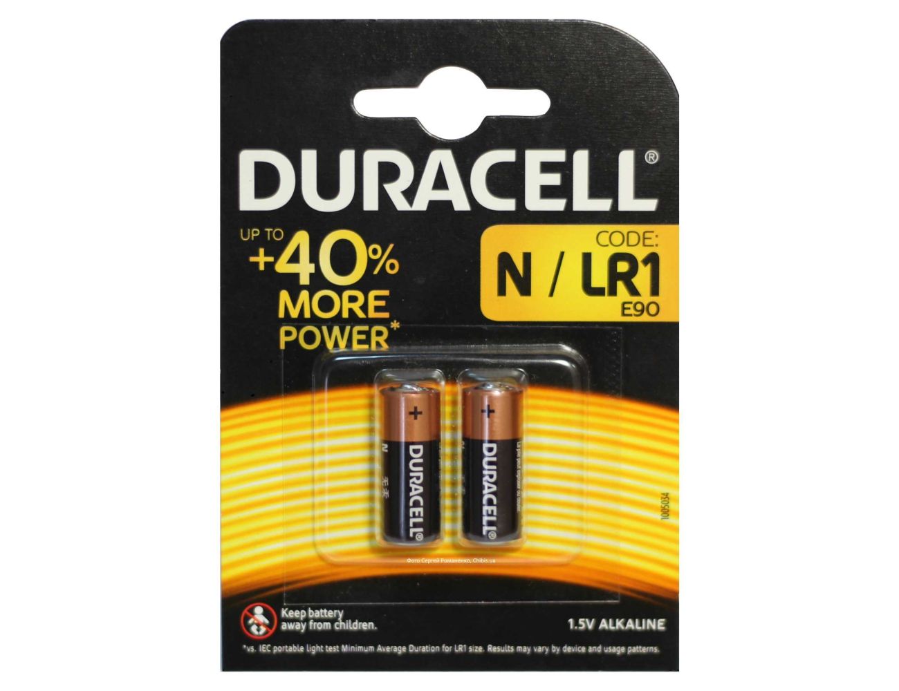 Батарейка N / LR1 Duracell Alkaline 1.5V 2/2 шт