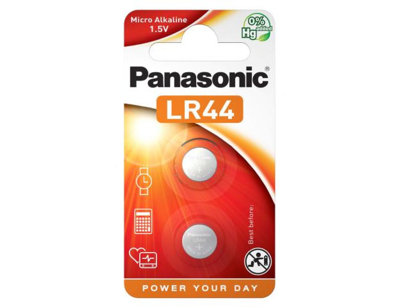 Батарейка LR44 Panasonic AG13 / V13GA Alkaline 2 шт