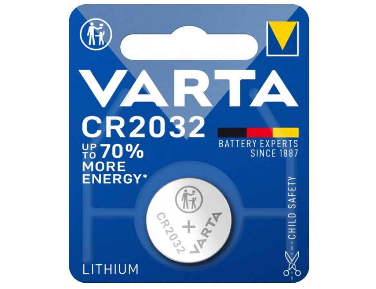 Батарейка CR2032 Varta 3V Литиевая 6032 1 шт.