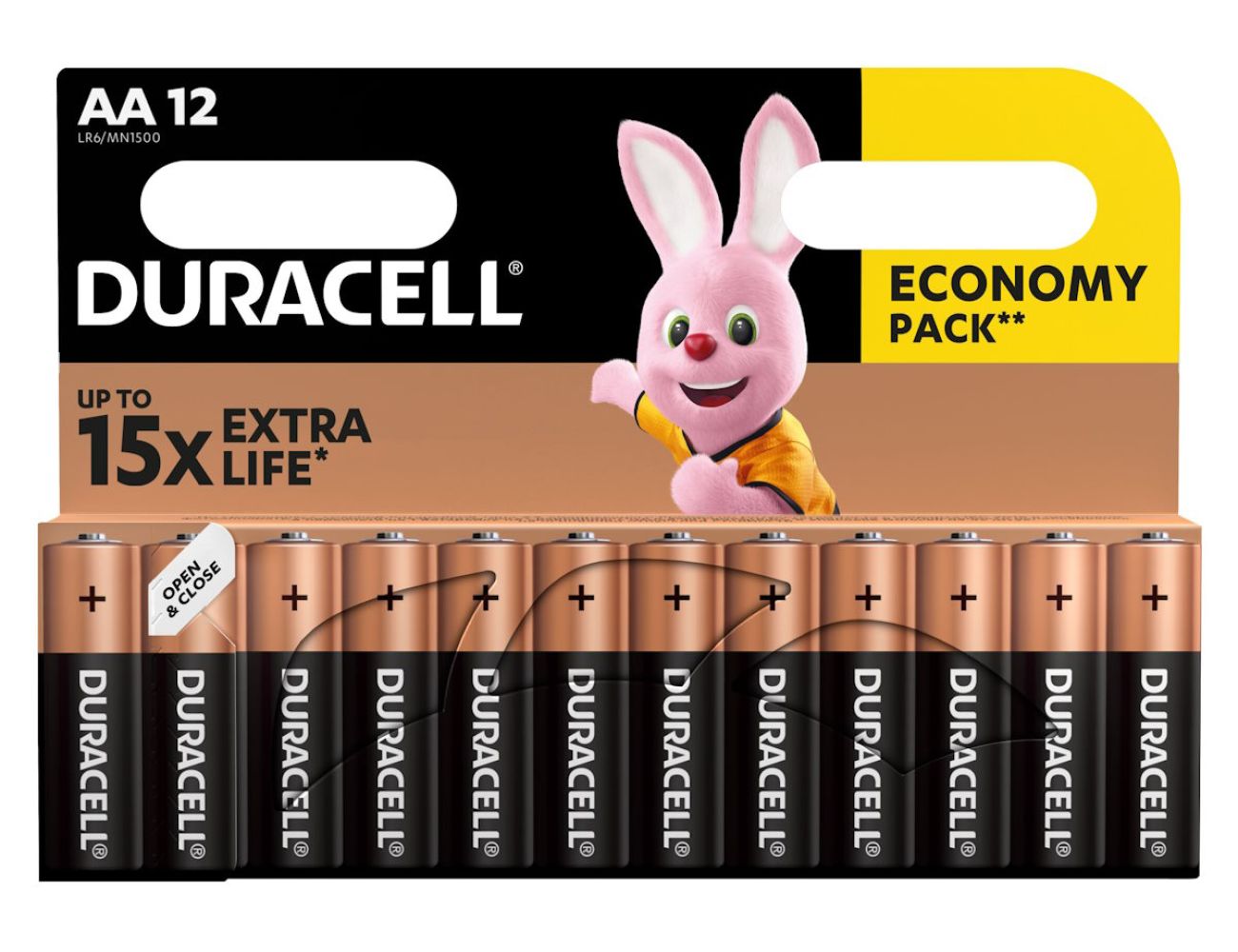 Батарейка АА Duracell Basic LR06 / 1.5V / Alkaline Щелочная 12 шт. в упаковке 5000394006546