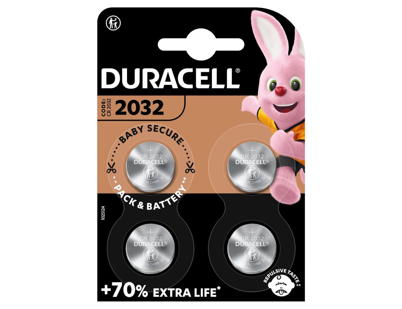 Батарейка CR-2032 Duracell 3V Lithium 4 шт.
