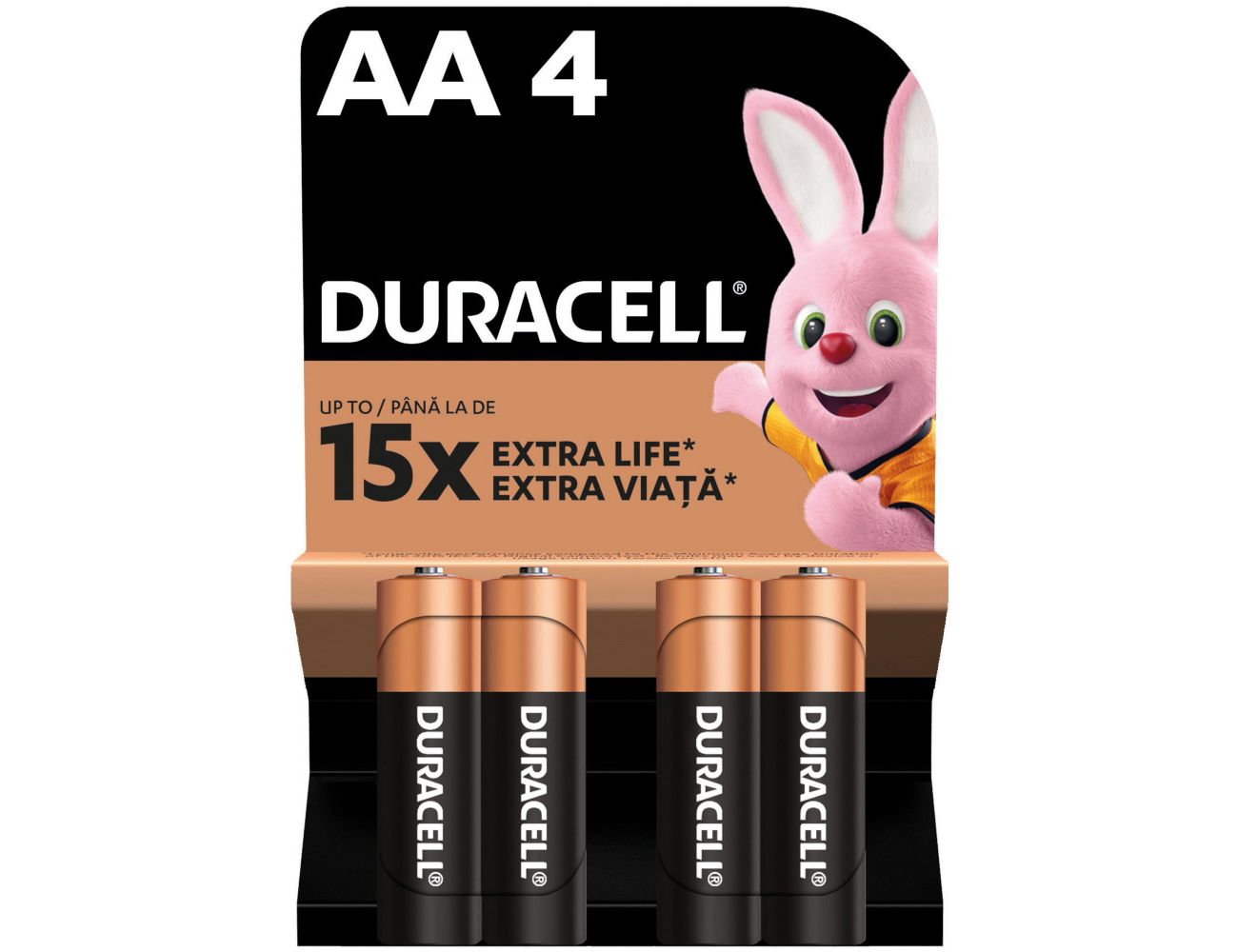 Батарейка АА 1.5V Alkaline Duracell Basic 4 шт 