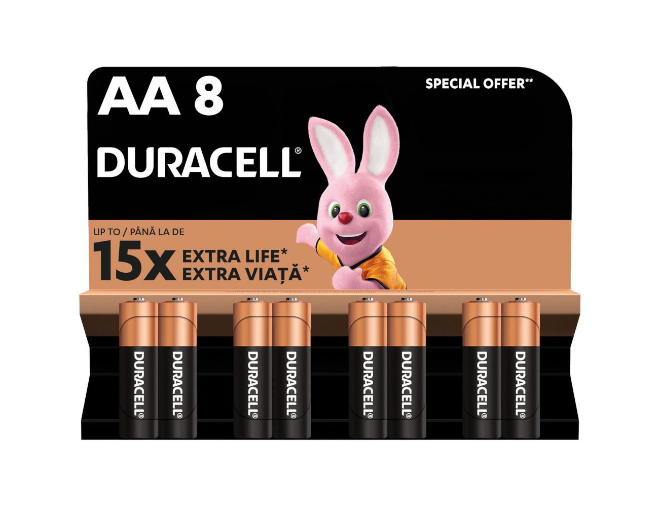 Батарейка АА Duracell Basic (LR06, 1.5V, Alkaline Щелочная) 8 шт.