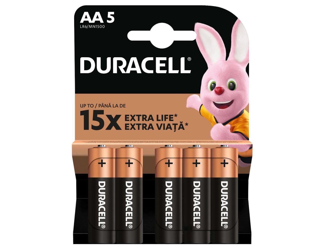 Батарейка Duracell LR06 MN1500 1.5V alkaline 5 шт