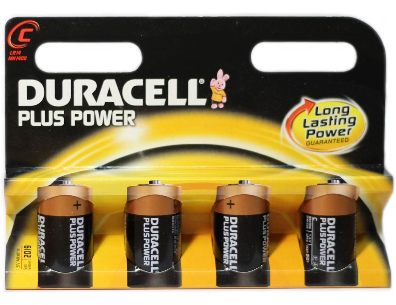 Батарейка LR14 Duracell C Basic 1.5V Alkaline Щелочная) 1/4 шт. блистер