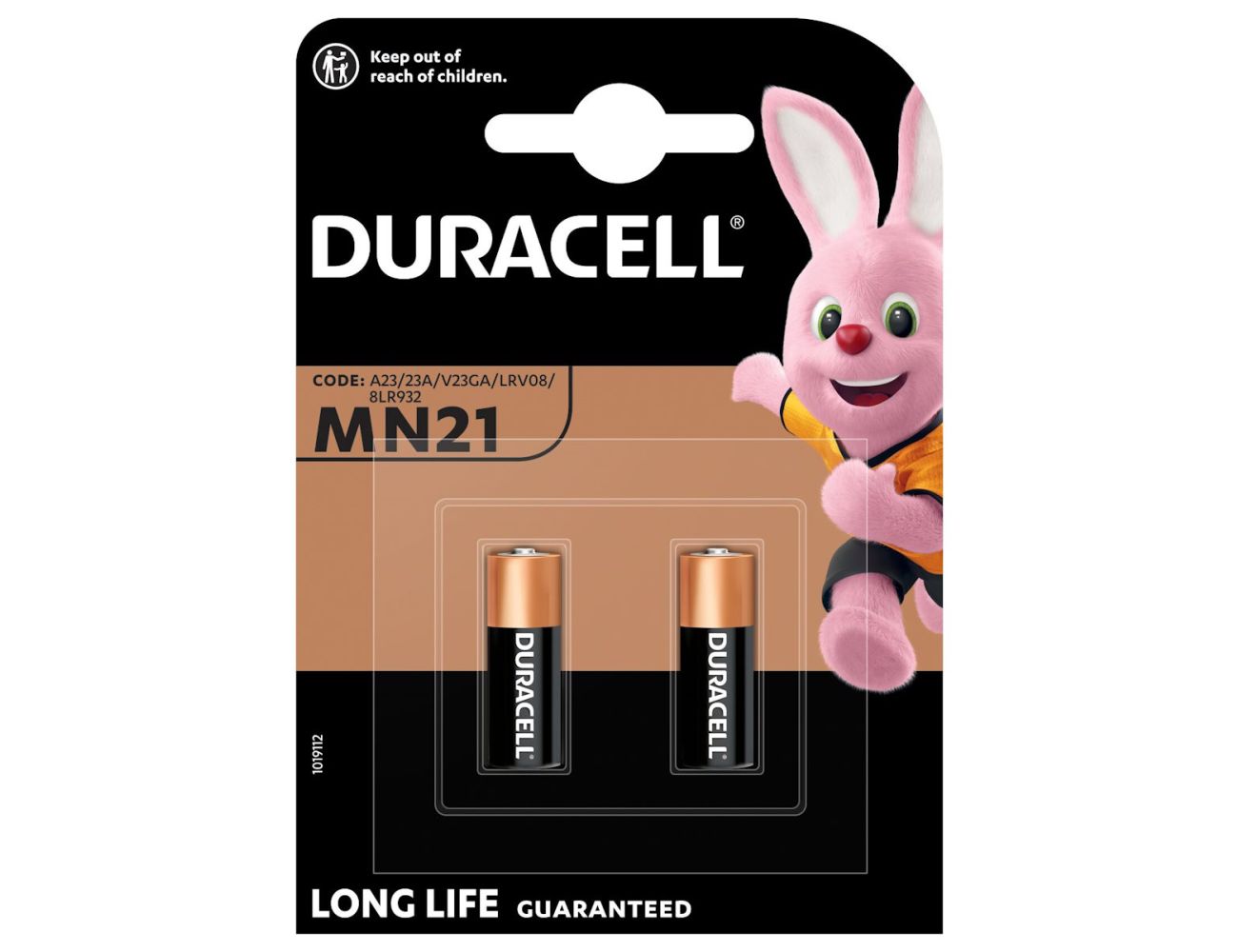 Батарейка Duracell MN21 alkaline 12V 2 шт.