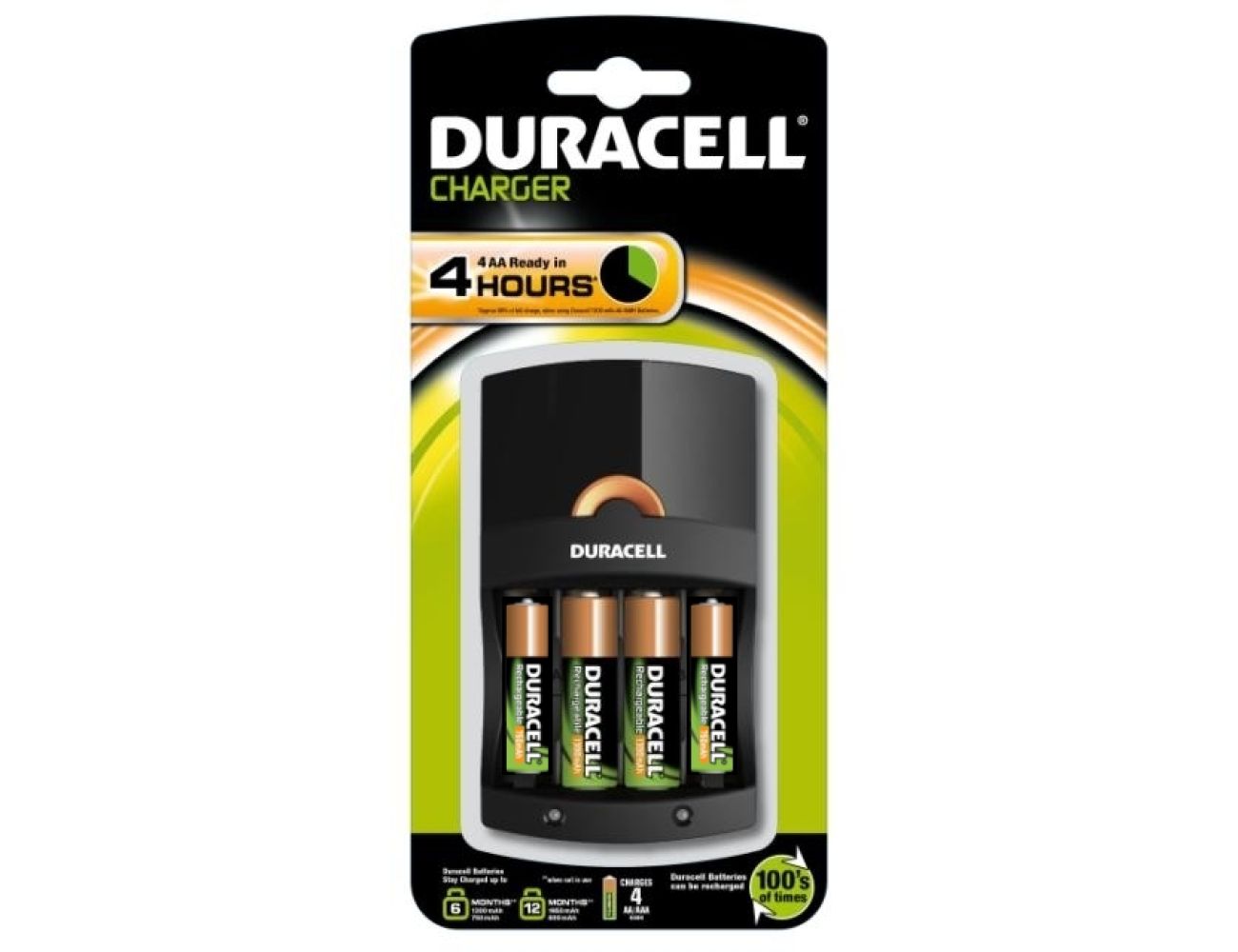 Зарядное устройство Duracell CEF14 + 2/2 - 1700AA mAh, 750AAA mAh 5000394007833