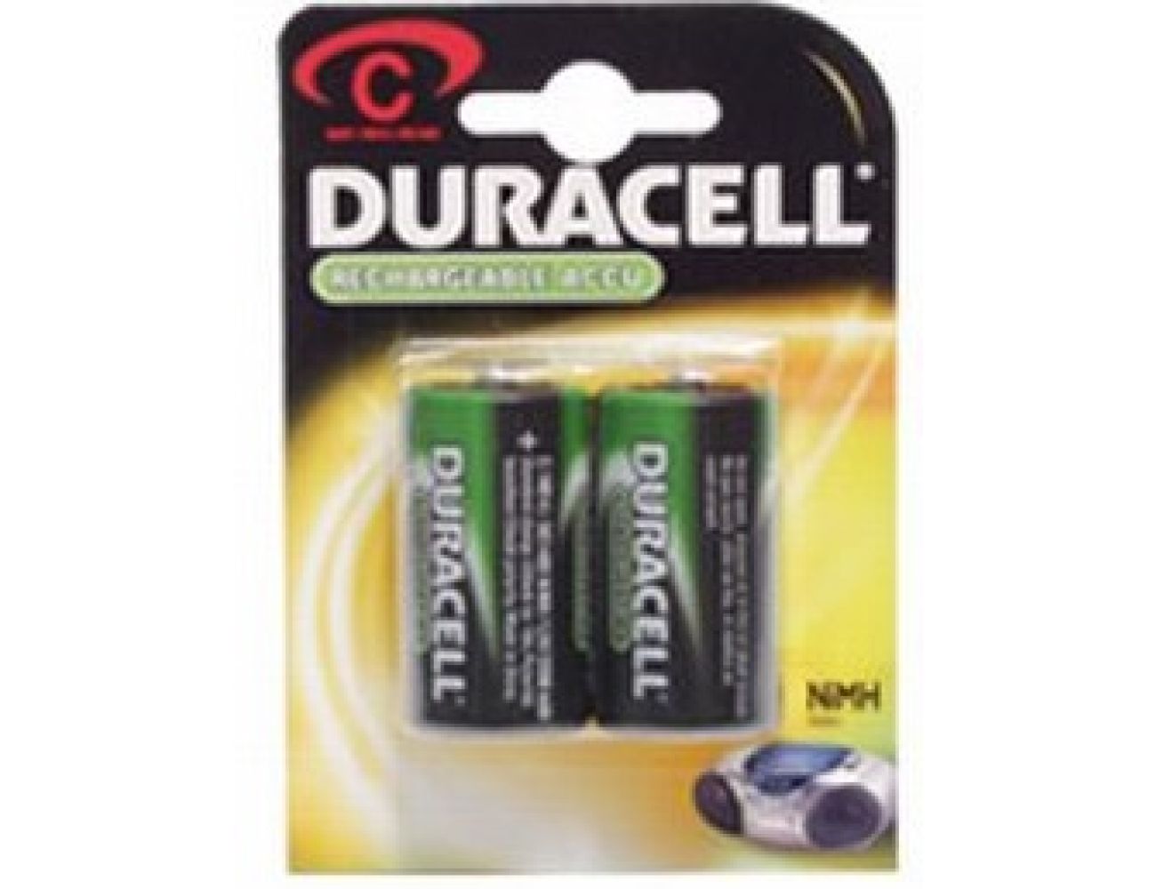 Аккумуляторные батарейки С Duracell 2200 mAh R14, Ni-Mh, 1.2V 2/2 шт. 5000394055988