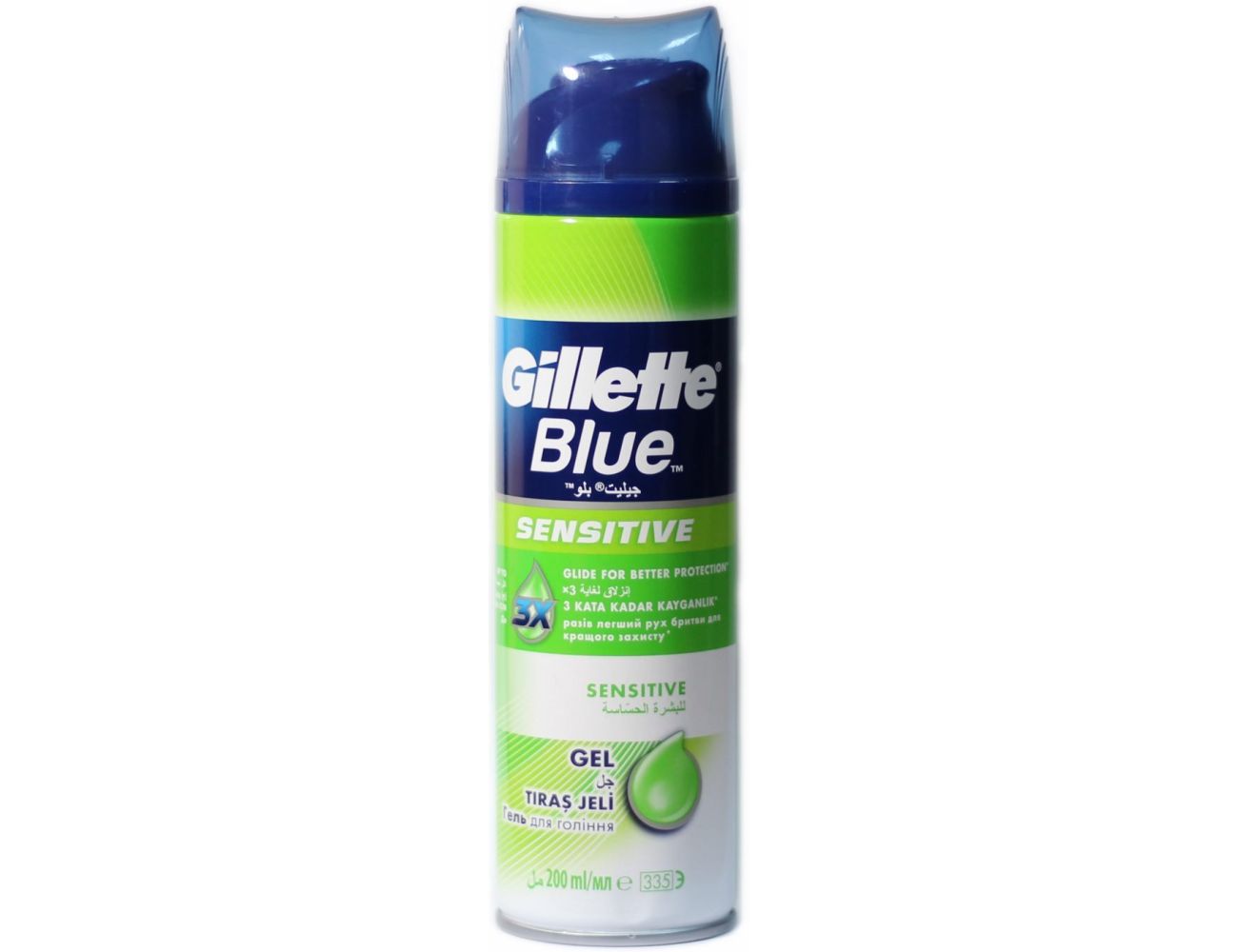 Гель для бритья Gillette Blue Sensitive Skin 200 мл.