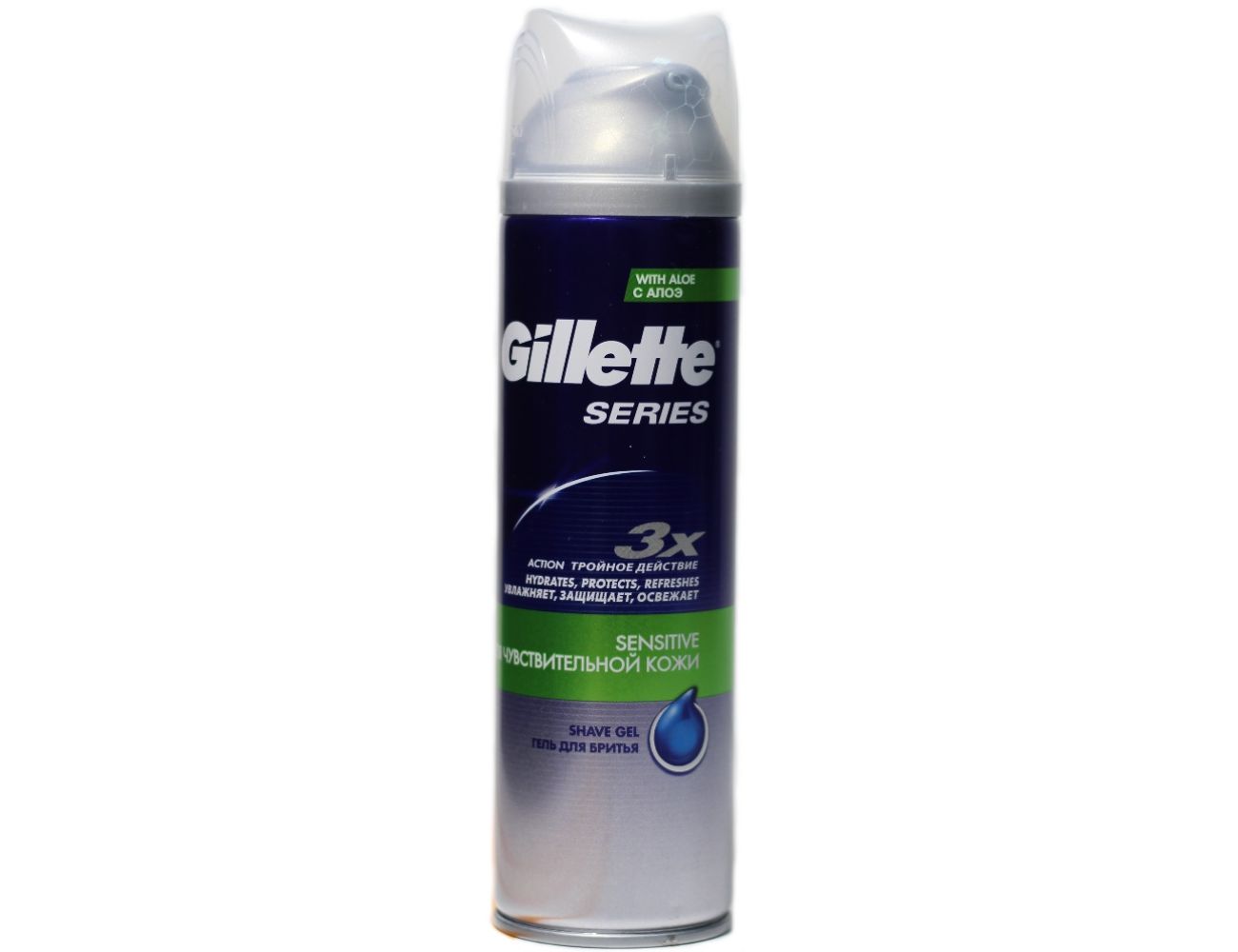 Гель для бритья Gillette Series 3x Sensitive 200 мл.