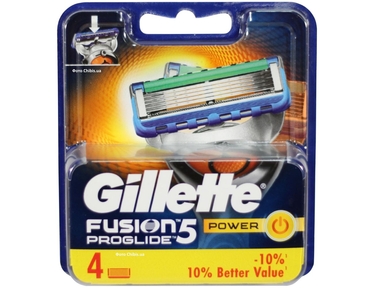 Кассеты Gillette Fusion ProGlide Power для станка 4 шт.